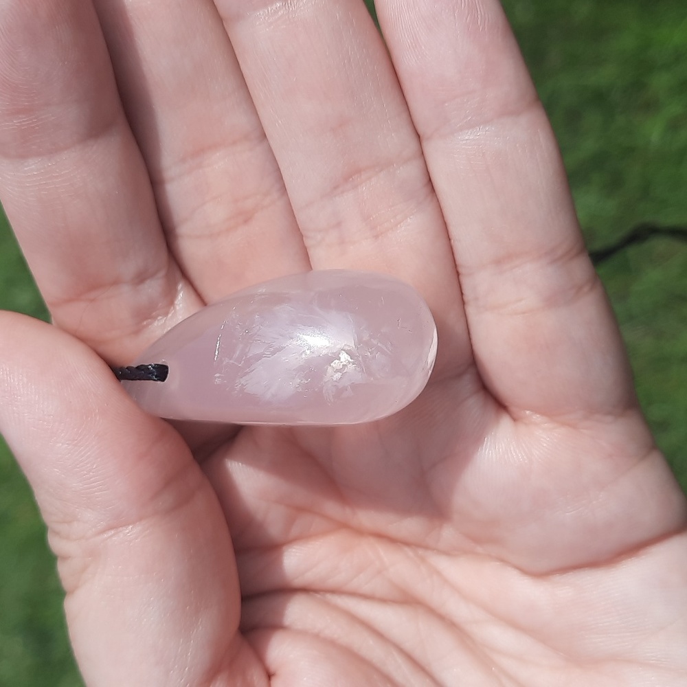 Rose quartz adjustable cord - Picture 2 of 3